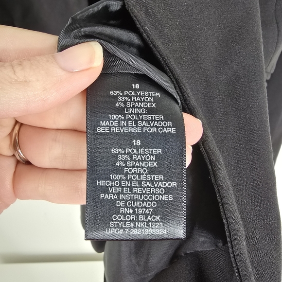 Norma Kamali Black Single Breasted Button Front Blazer Size 18 Careerwear - Picture 9 of 15